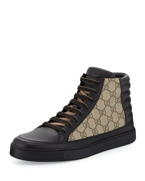 gucci high-top sneakers men|gucci high top sneakers beige.